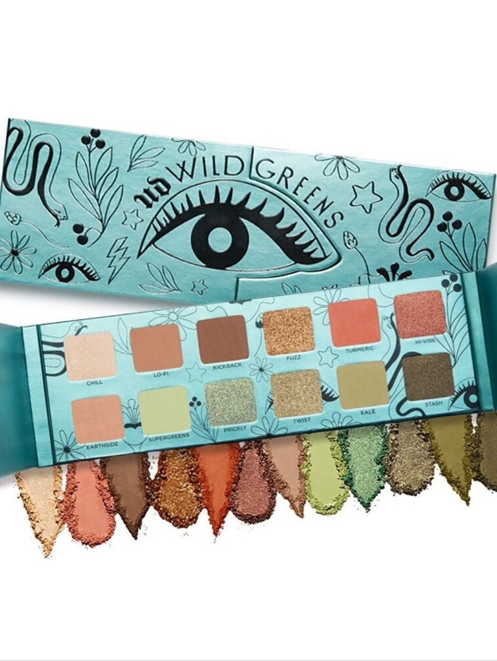 Urban Decay Wild Greens Eyeshadow Palette Green Shades NEW Vegan Cruelty-Free